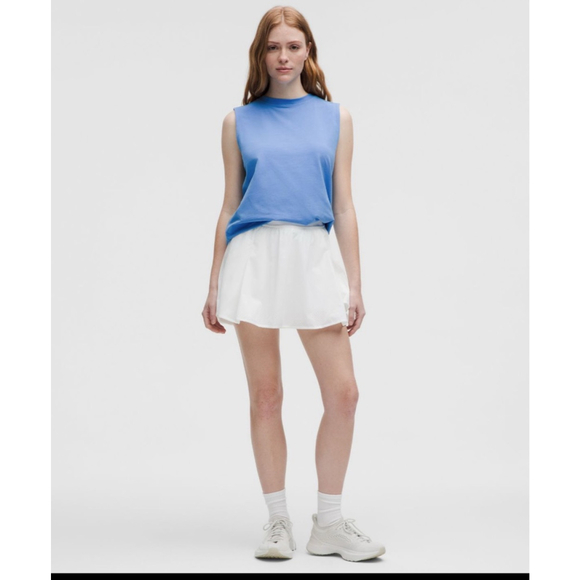 Women's Lululemon All Yours Organic Cotton Tank Top Small Pool Blue - Picture 4 of 7